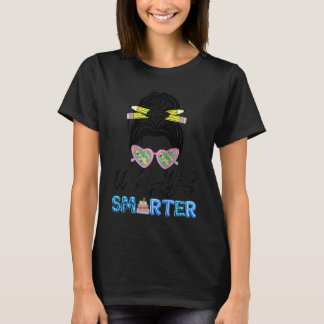 100 dagar Smarter Girls Messy Bun Hair 100 dagar a T Shirt