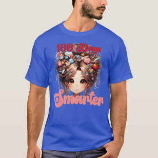 100 dagar Smarter Girls Messy Bun Hårsköterska av T Shirt