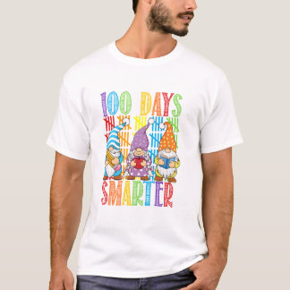 100 dagar Smarter Gnome-nuny 100 dagar i skolan T T Shirt