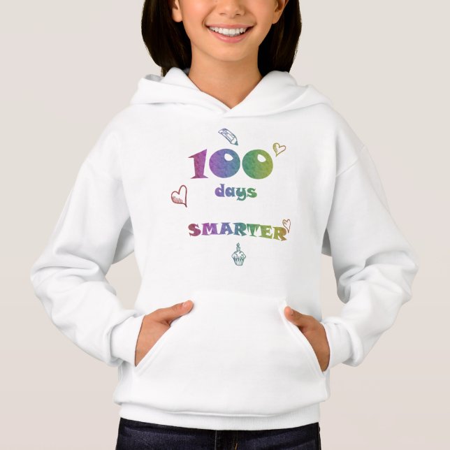 100 dagar Smarter Hoodie - Lättare tröja (Framsida)