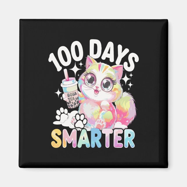 100 dagar Smarter Kawaii Cat Costume 100 dagar av  Magnet (Framsidan)