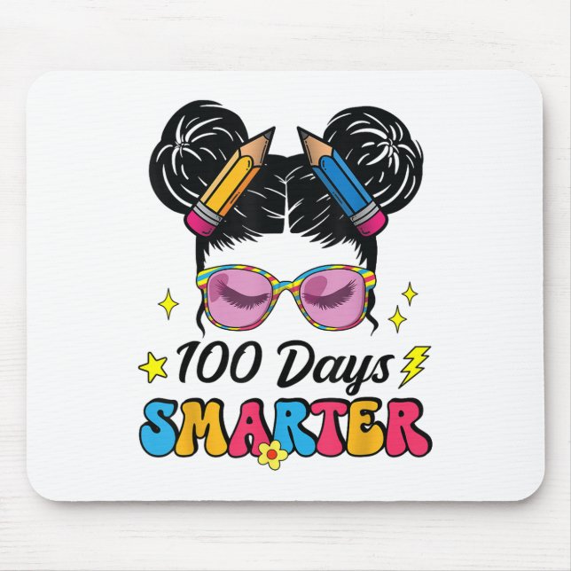 100 dagar Smarter Messy Bun Girl 100 Dag av Musmatta (Framsidan)