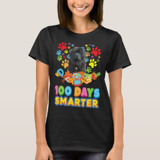 100 dagar Smarter Newfoundland Hund Heart T Shirt