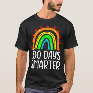 100 dagar Smarter Rainbow Teacher Student 100 Dag T Shirt