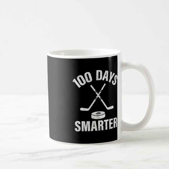 100 dagar Smarter School Hockey Sport Teacher Stud Kaffemugg (Höger)