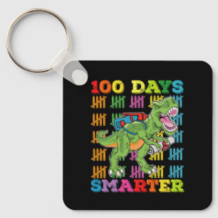 100 dagar Smarter T Rex Dinosaur 100-dagarsskola Nyckelring