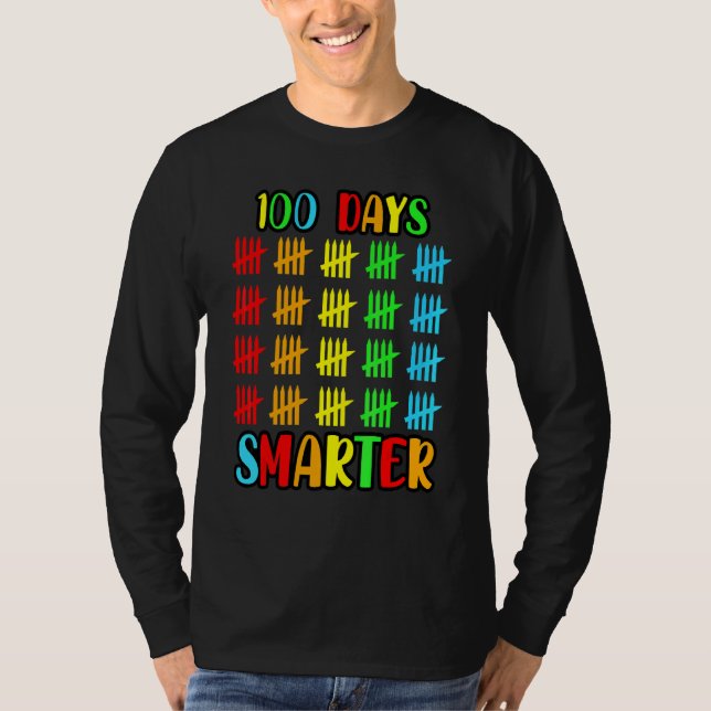 100 dagar Smarter Tea, undervisningsskola för lära T Shirt (Framsida)