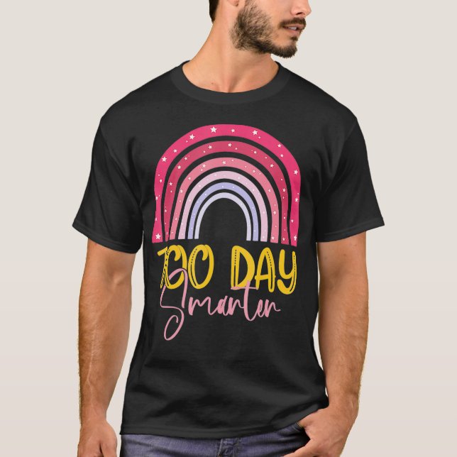 100 dagar Smarter Teacher Rainbow 2022, 100 dagar  T Shirt (Framsida)