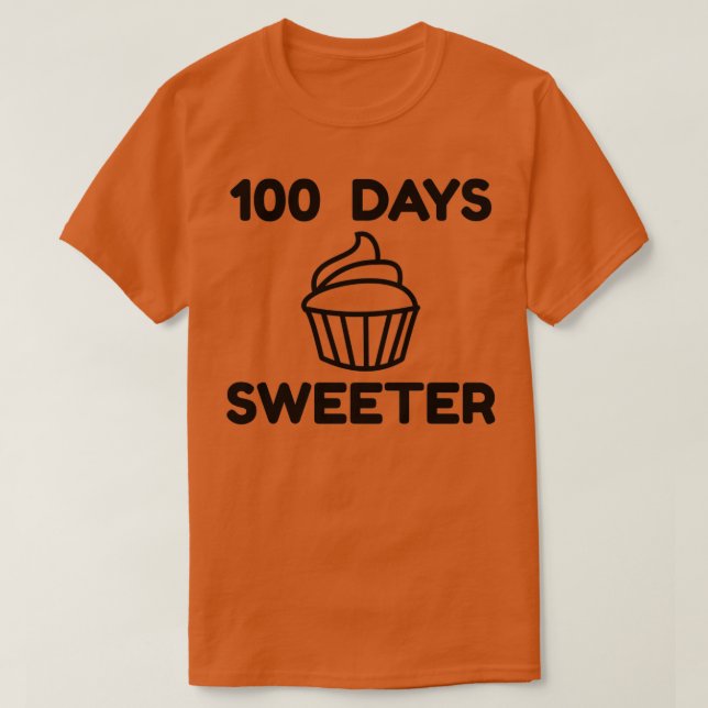100 dagar sötare 100 dagar i skola 5 t shirt (Design framsida)