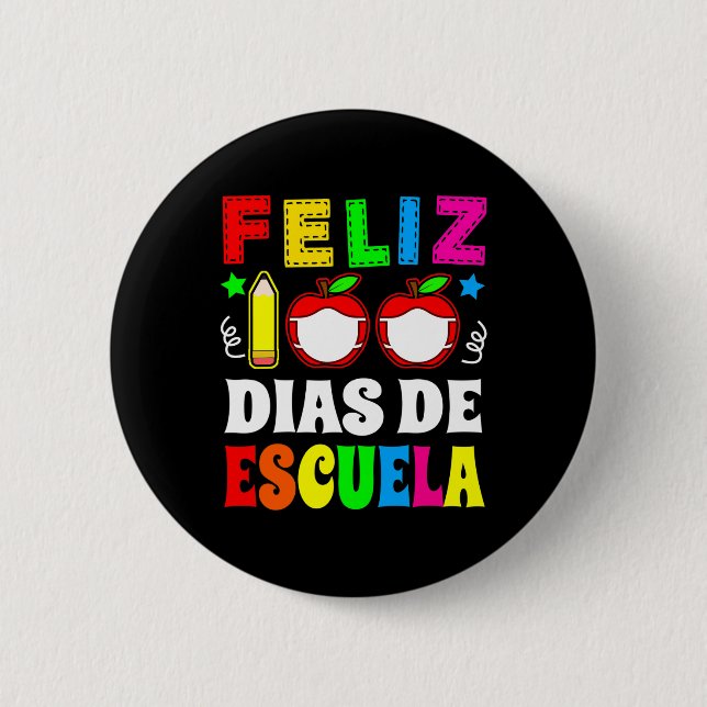 100 dagar spanska skolan - Feliz 100 Dias de Esc Knapp (Framsida)