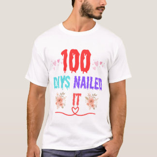 100 dagar spikade den skjortan t shirt