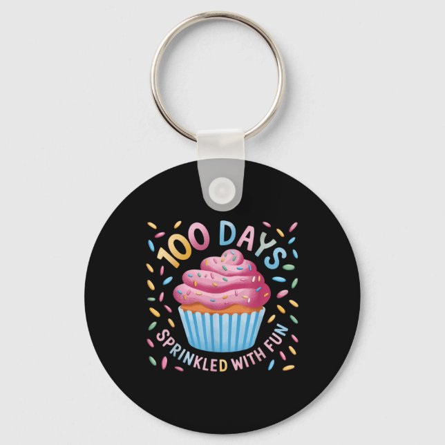 100 dagar sprinklad med Roligt 100 dagar av Gi i s Nyckelring (Framsida)