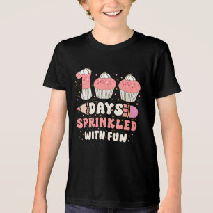 100 dagar sprinklad med roligt 100 skoldagar t shirt