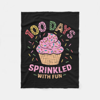 100 dagar Sprinklad med Roligt Cupkaka 100:e dagen Fleecefilt