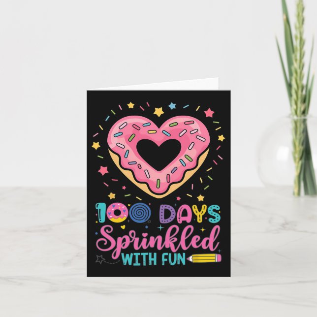 100 dagar Sprinklad med Roligt Cupkaka 100:e dagen Kort (Framsida)