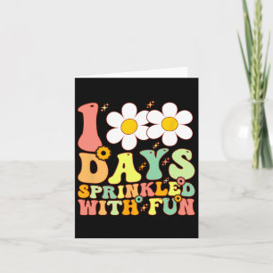 100 dagar Sprinklad med Roligt Cupkakor Kids 100 d Kort