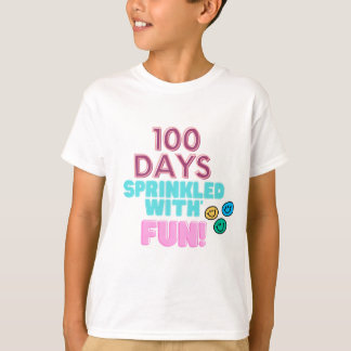 100 dagar sprinklad med roligt! Utformning för 100 T Shirt