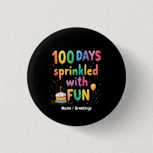 100 dagar strödda med kul firande skollust knapp
