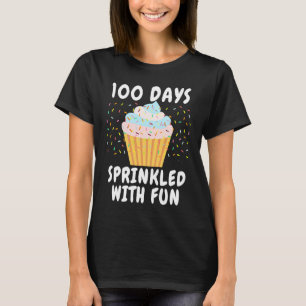 100 dagar strödda med rolig Cupcake 100-årsdagen a T Shirt