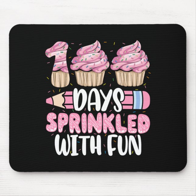 100 dagar strödda med rolig Cupcake 100-årsjubileu Musmatta (Framsidan)