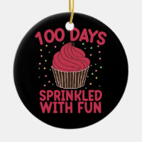 100 dagar strödda med rolig Cupcake skol flicka