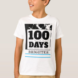 100 dagar Svart 100-dagarsvit i skolan T Shirt