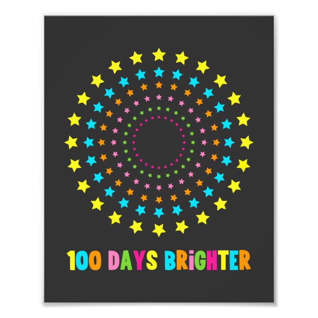 100 dagar under 100 skoldagar fototryck (Framsidan)
