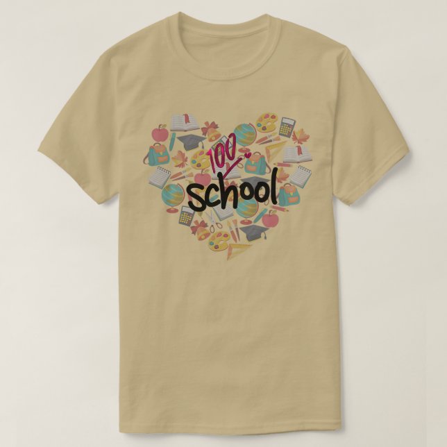 100 dagar Vassare 100 dagar i skolan och logi T Shirt (Design framsida)