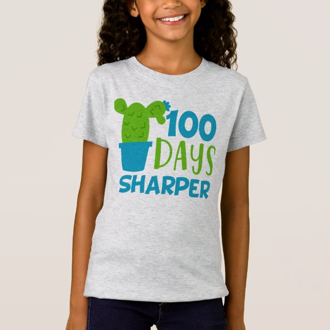 100 dagar Vassare Cactus, 100 dagar av skolsjöfart T Shirt (Framsida)