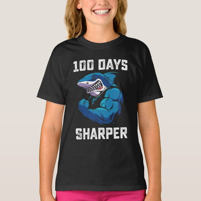 100 dagar Vassare Hajar 100-dagarsdag för skolgymm T Shirt (Framsida)