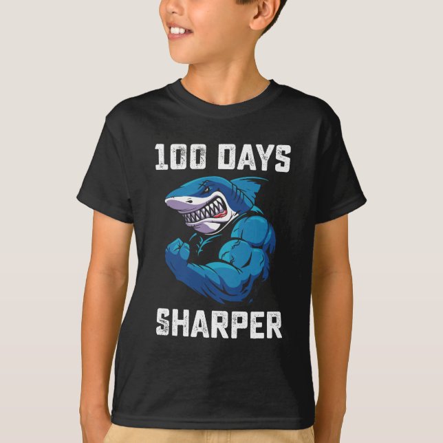 100 dagar Vassare Hajar 100-dagarsdag för skolgymm T Shirt (Framsida)