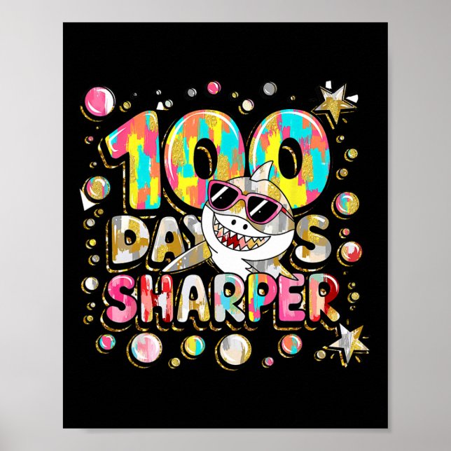 100 dagar Vassare Shark Brighter Smarter 100 dagar Poster (Framsidan)
