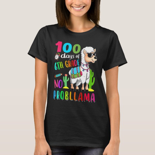 100 dagar vid skolan: Provlama 6e Klass Te T Shirt (Framsida)