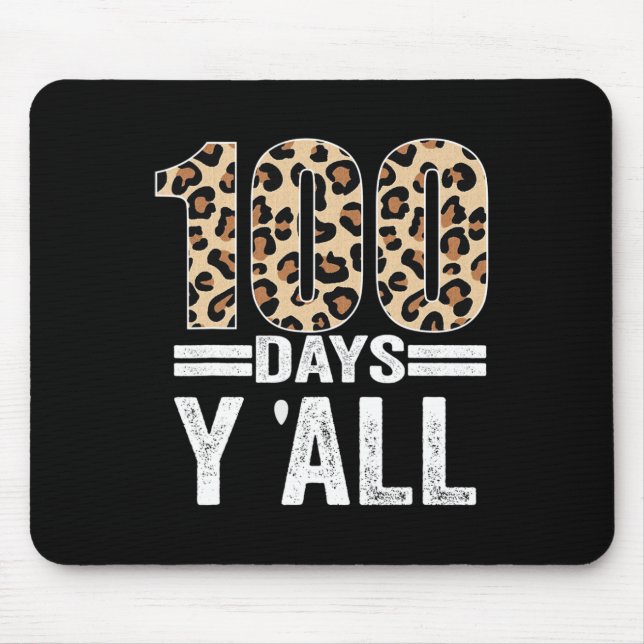 100 dagar Y'ALL Leopard Teacher Student 100 Dag o Musmatta (Framsidan)