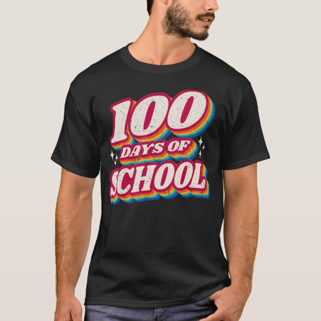100 DAGAR Yu2019ALL Teacher eller Student 100 Dag T Shirt (Framsida)