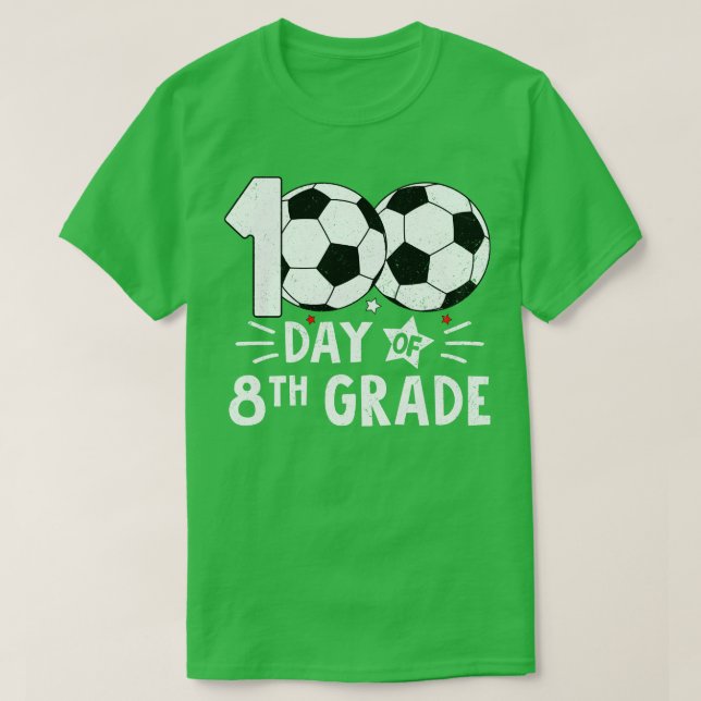100 dagars åttonde Klass-lärardagen 100 Scho-dagen T Shirt (Design framsida)