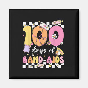 100 dagars Band Aids School Nurse 100 Dag of Magnet
