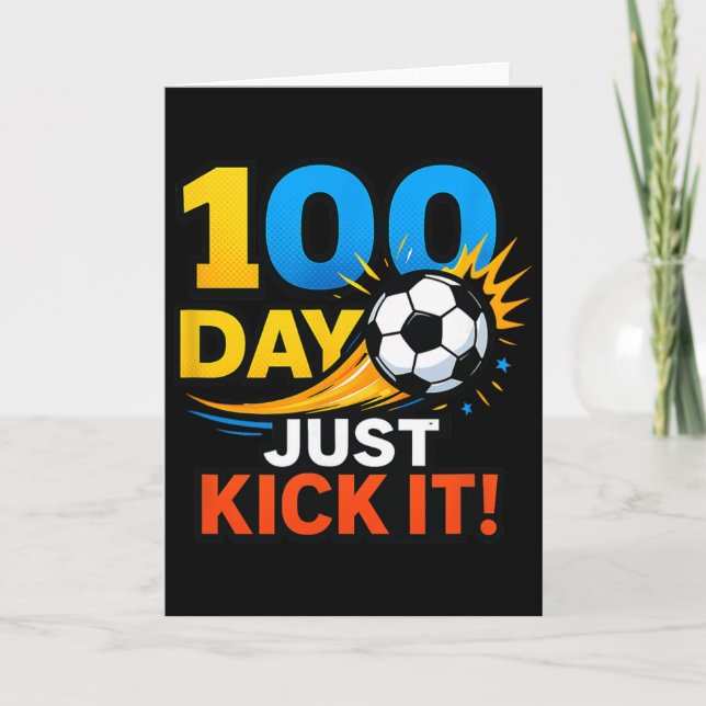 100-dagars bara kicka igång! Fotbollssprängning fi Kort (Framsida)