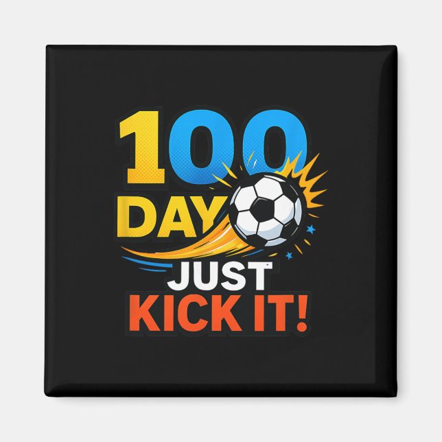 100-dagars bara kicka igång! Fotbollssprängning fi Magnet (Framsidan)