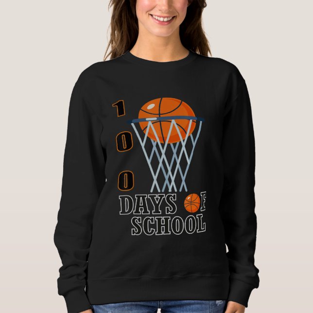 100 dagars basket för skolbarn, 100 dagar för skol t shirt (Framsida)
