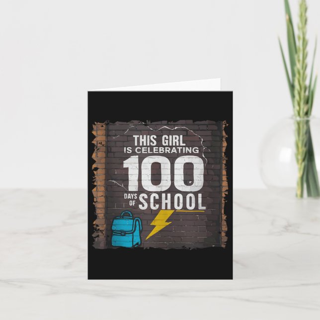 100 dagars bekväm utrustning för flickor 100 dagar kort (Framsida)