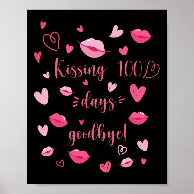 100 dagars Bra 100 dagar för skollärare och skolun Poster (Framsidan)
