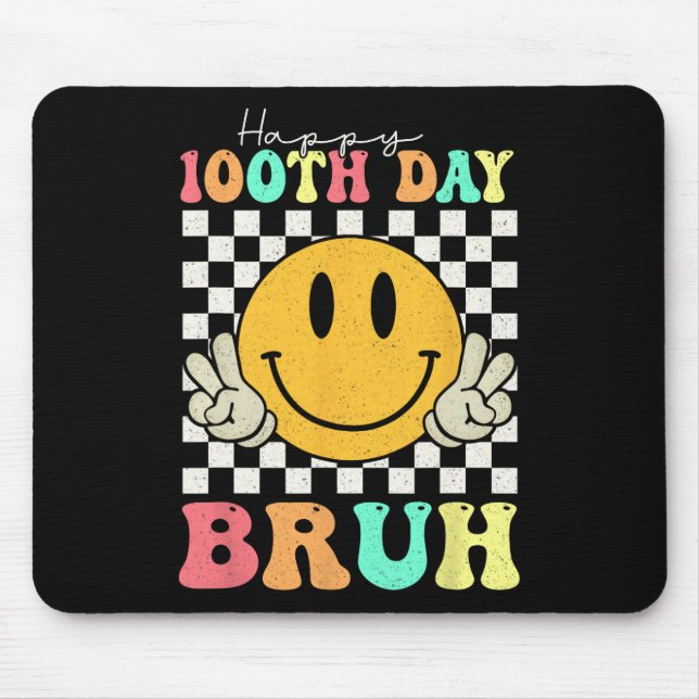 100 dagars Bruh Smile Ansikte 100 dagar för skolpo Musmatta (Framsidan)