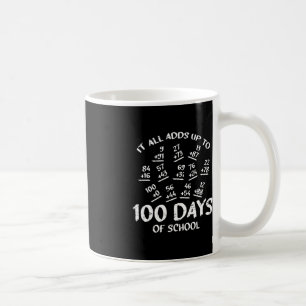 100 dagars Coola för skolmatematik Stud Kaffemugg