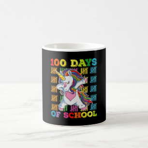 100 dagars enhörninglärare kaffemugg