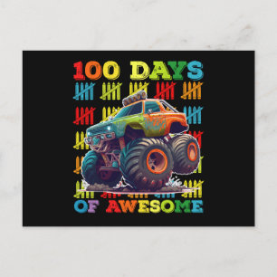 100 dagars Fantastisk Monster Lastbil 100-dagarssk Vykort