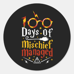 100 dagars felhantering 100 skoldagar runt klistermärke
