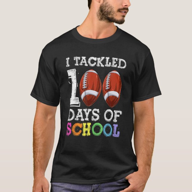 100 dagars fotboll för skolbarn, 100 dagar t shirt (Framsida)
