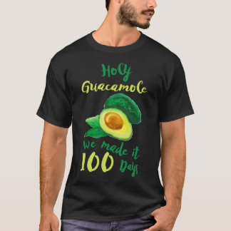 100 dagars Heliga för skollärare Guacamole Gift T Shirt