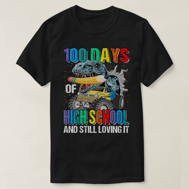 100 dagars högskola och fortfarande i Monste T Shirt (Design framsida)
